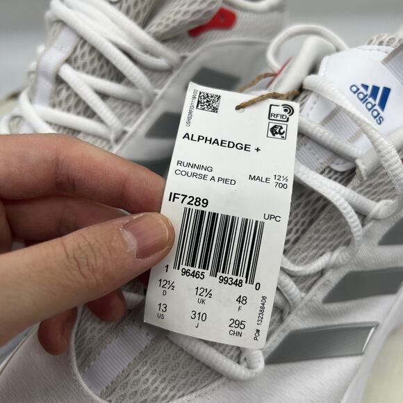 adidas White and Gray Athletic Shoes - Picture 3 of 16